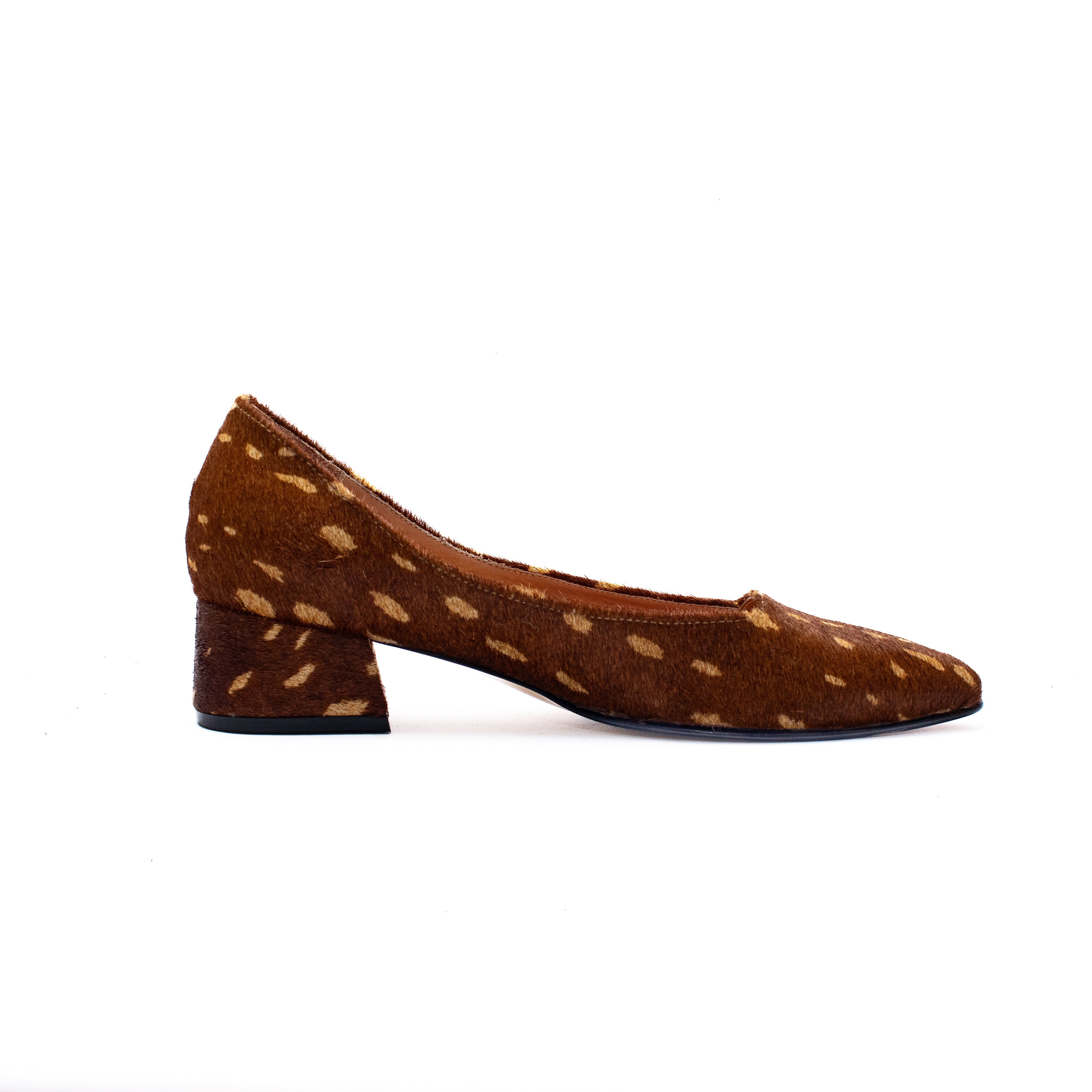 BAMBI MIDI HEELS - Bambi Print Leather