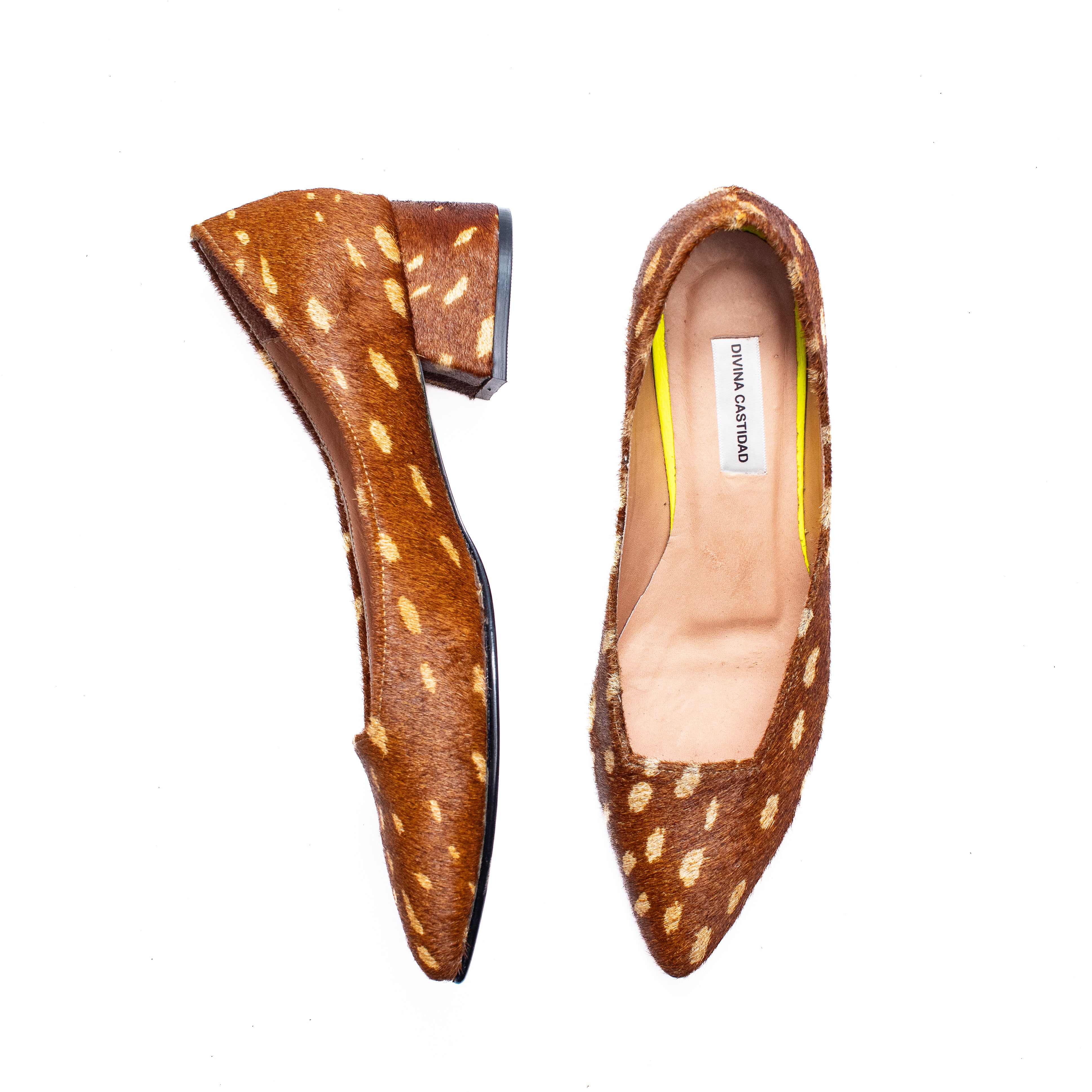 BAMBI MIDI HEELS - Bambi Print Leather