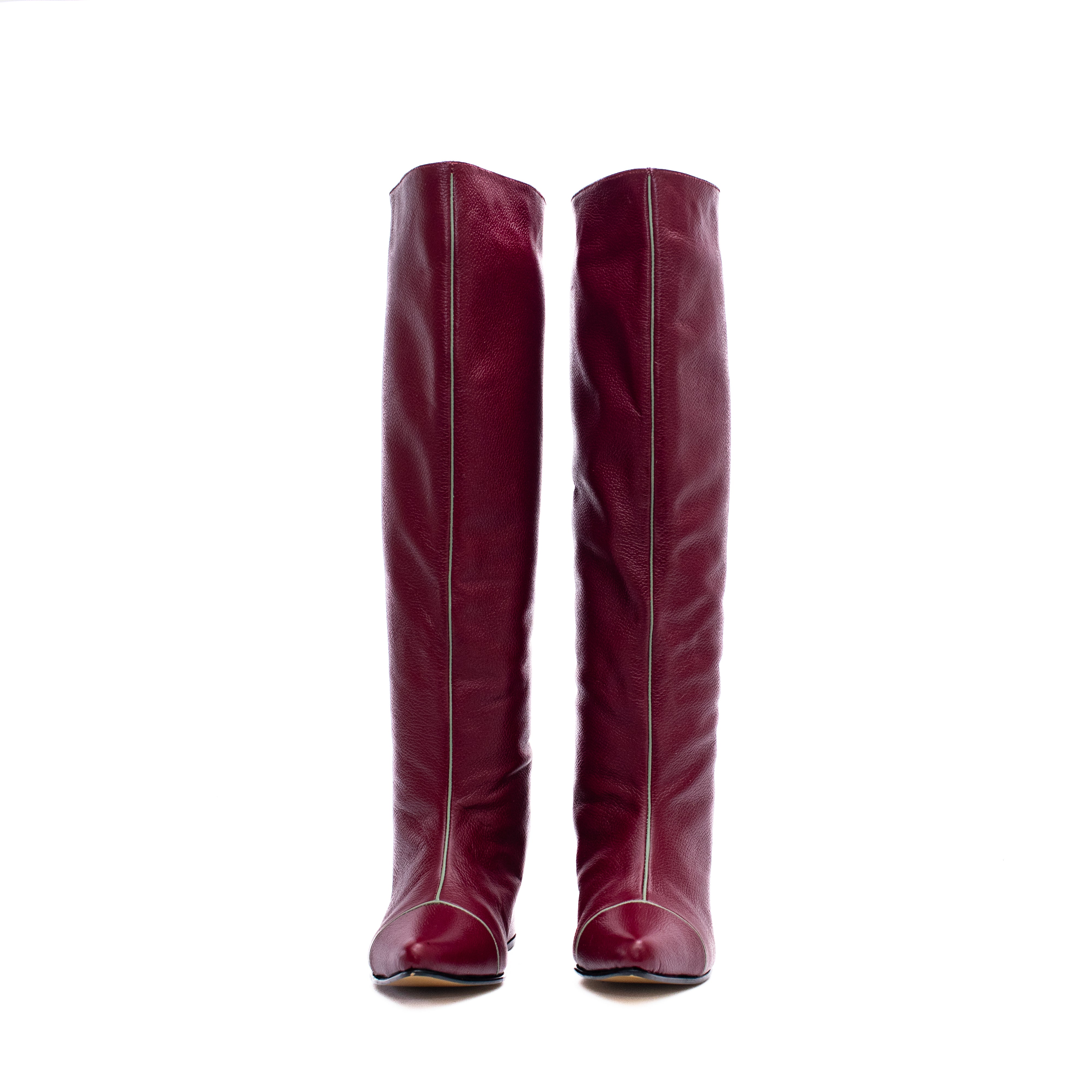 KNEE HIGH BOOTS - Ciruela Nocturna x Verde Matcha