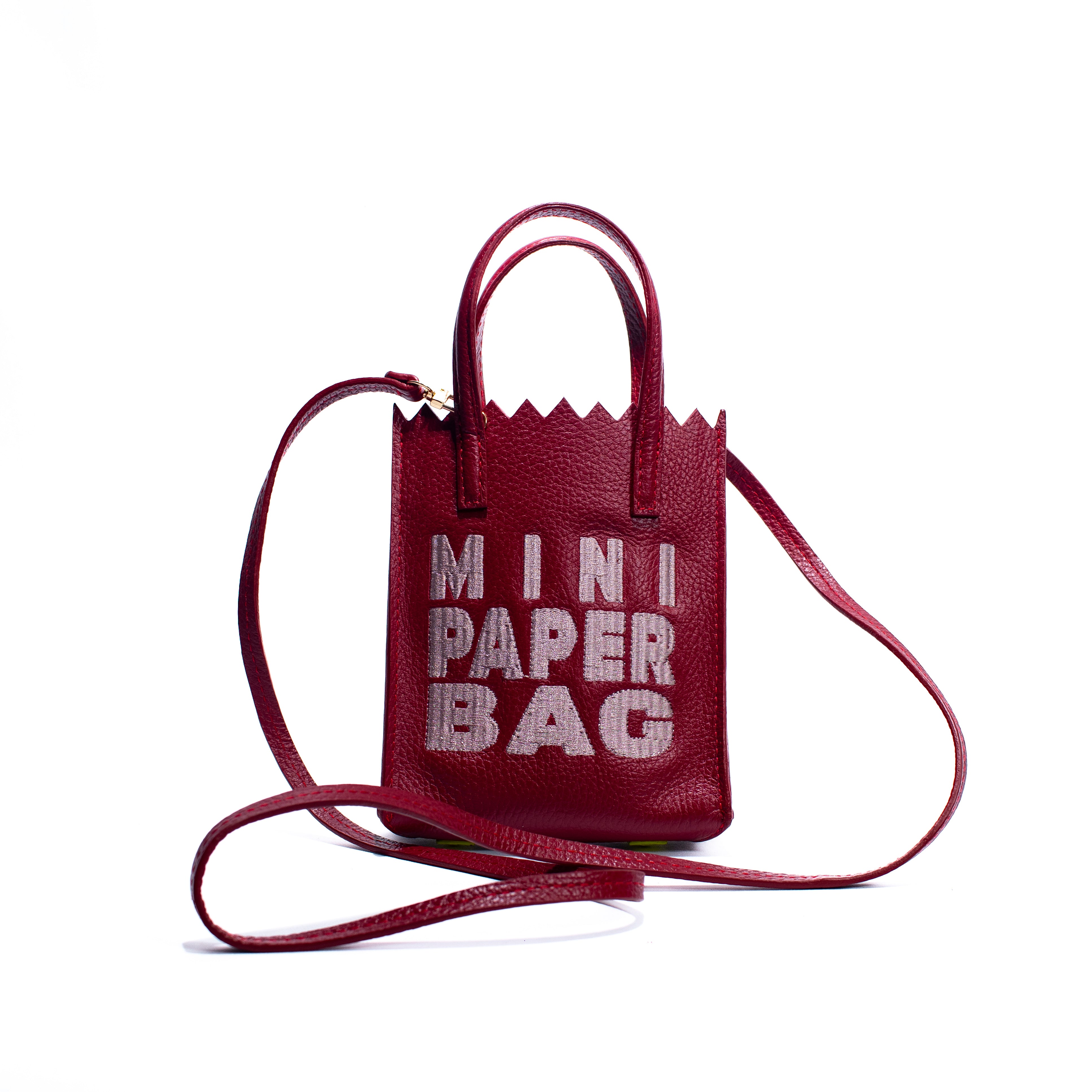 Mini Paper Bag - Burdeos X Rosa
