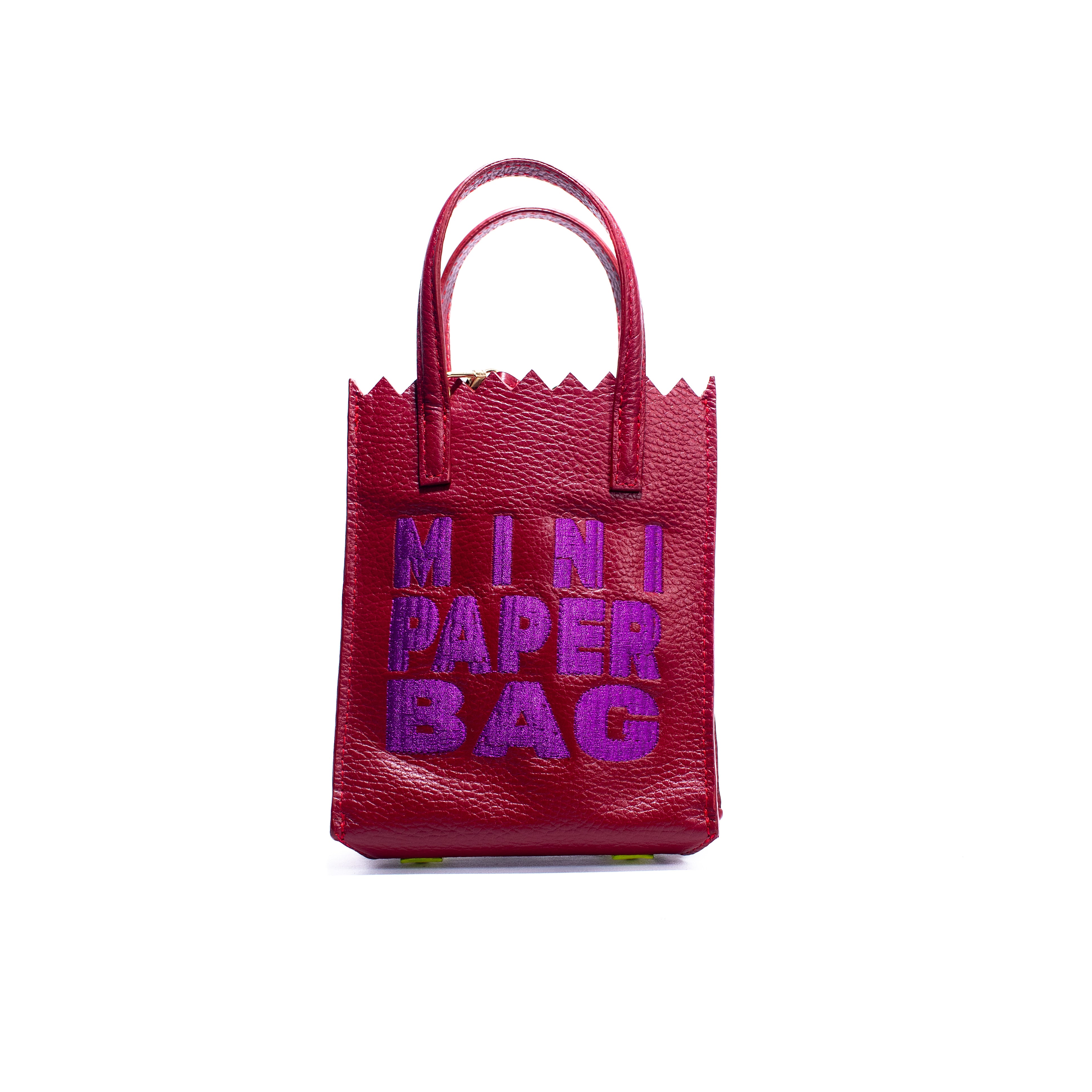 Mini Paper Bag - Burdeos X Violeta