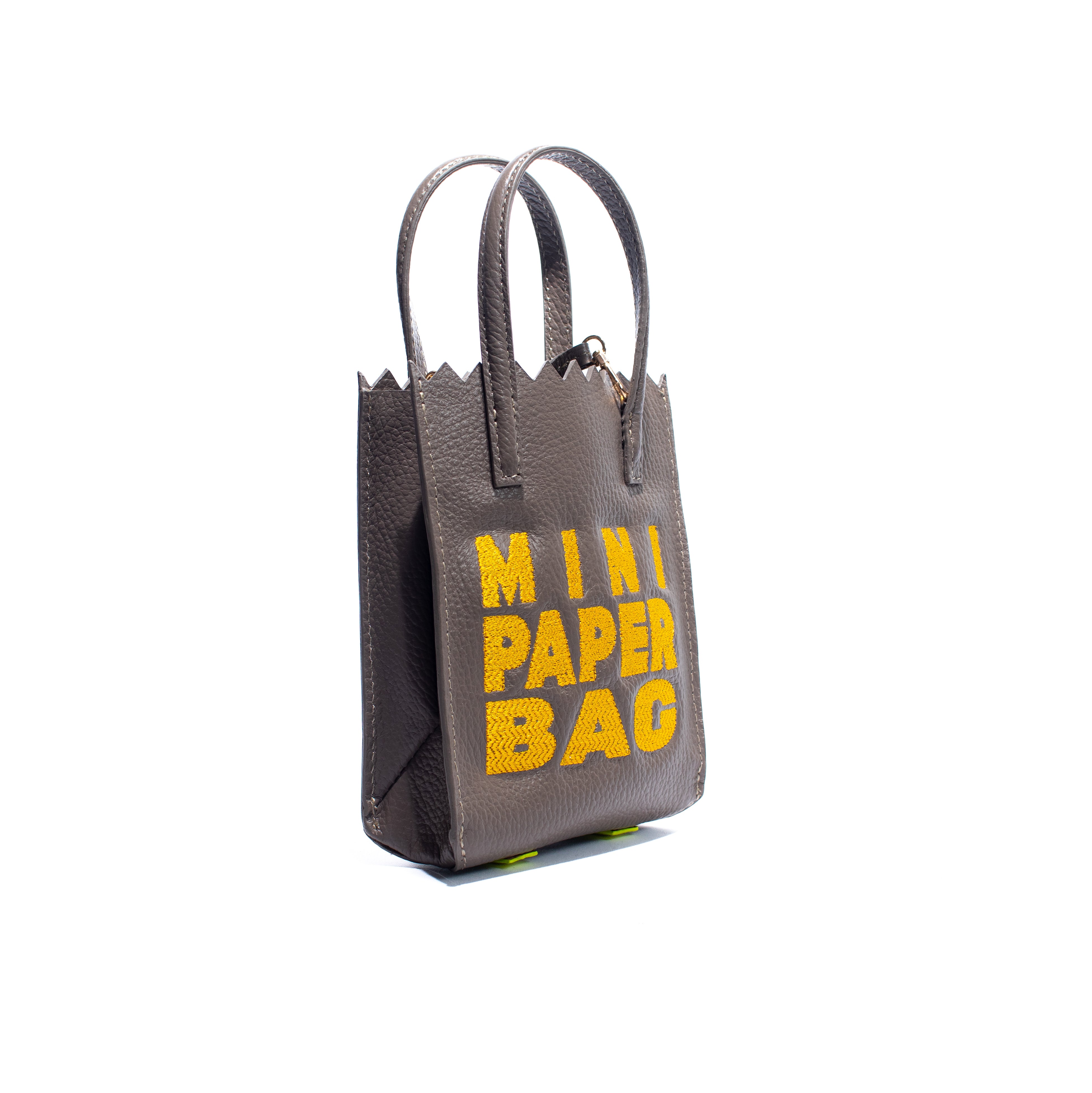 Mini Paper Bag - Taupe x Amarillo