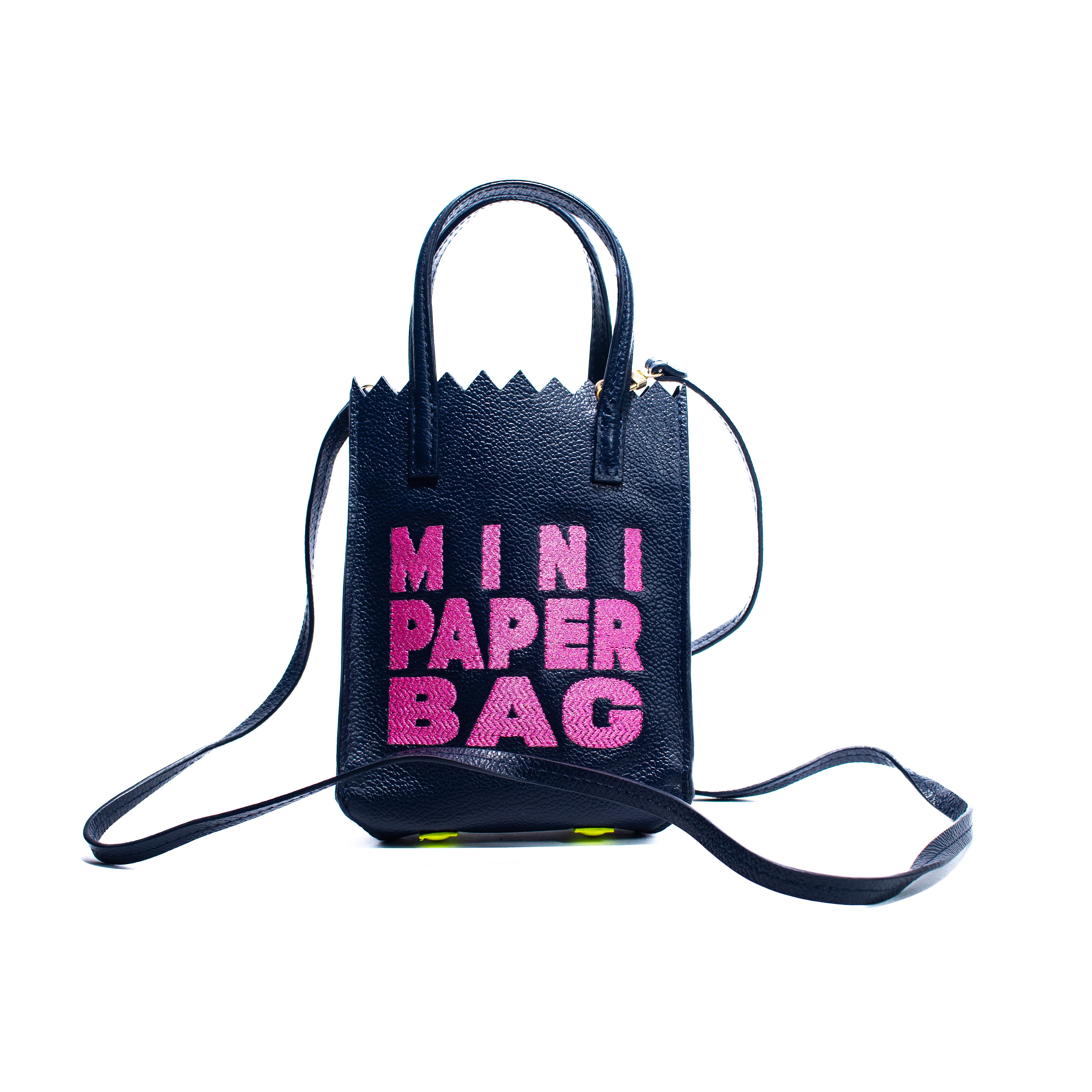 Mini Paper Bag - Navy Blue - Rosa Chicle