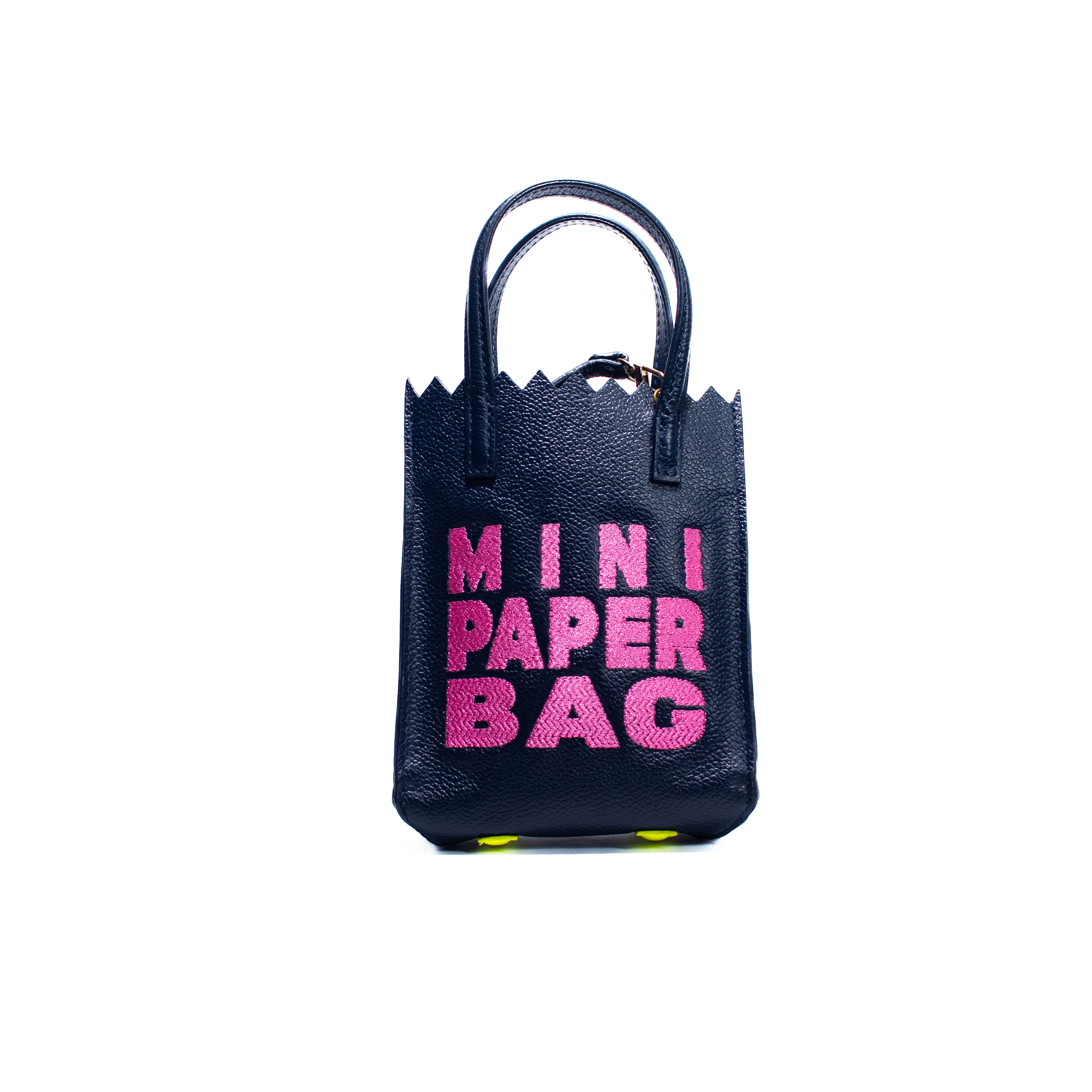 Mini Paper Bag - Navy Blue - Rosa Chicle