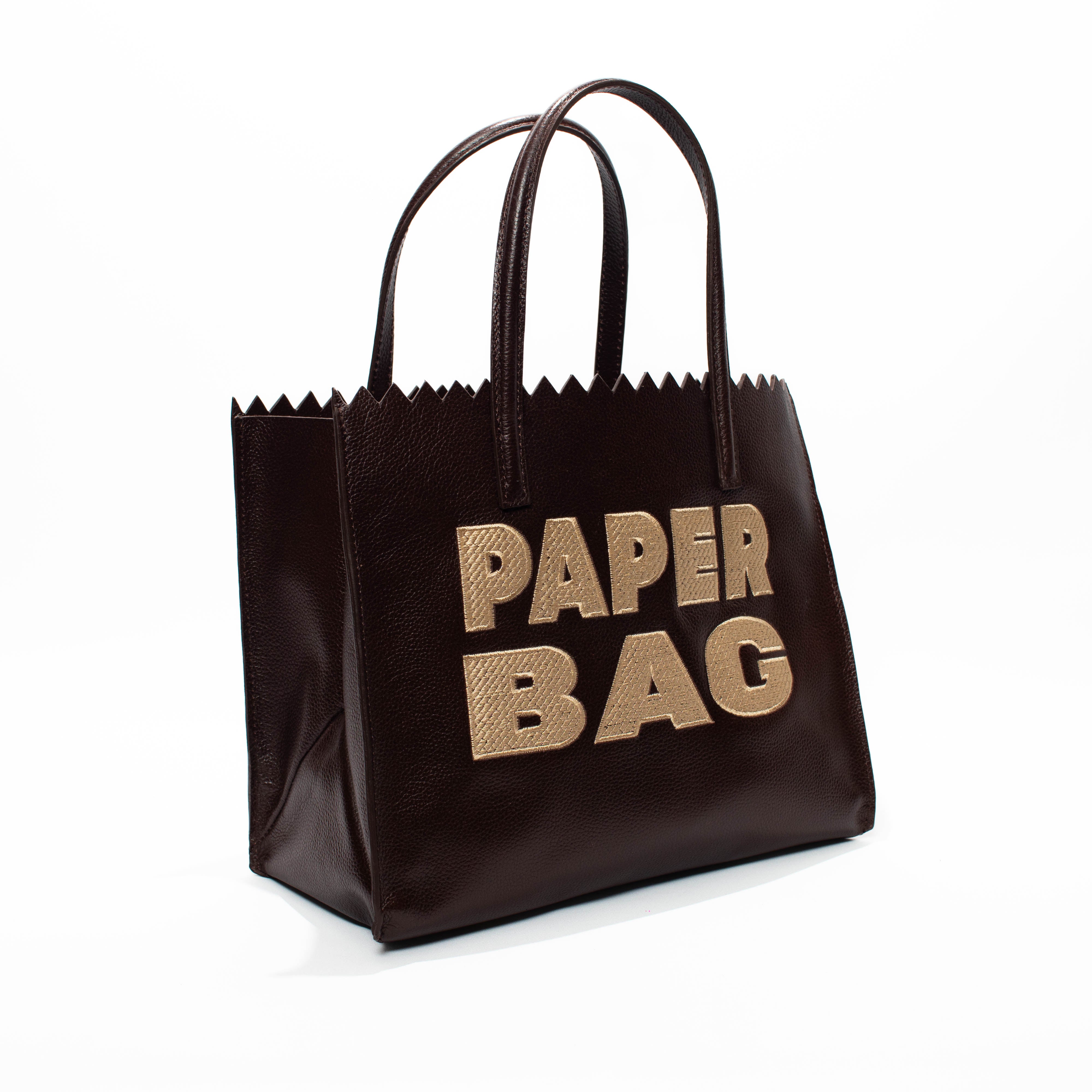 Paper Bag Shorts chocolate x beige
