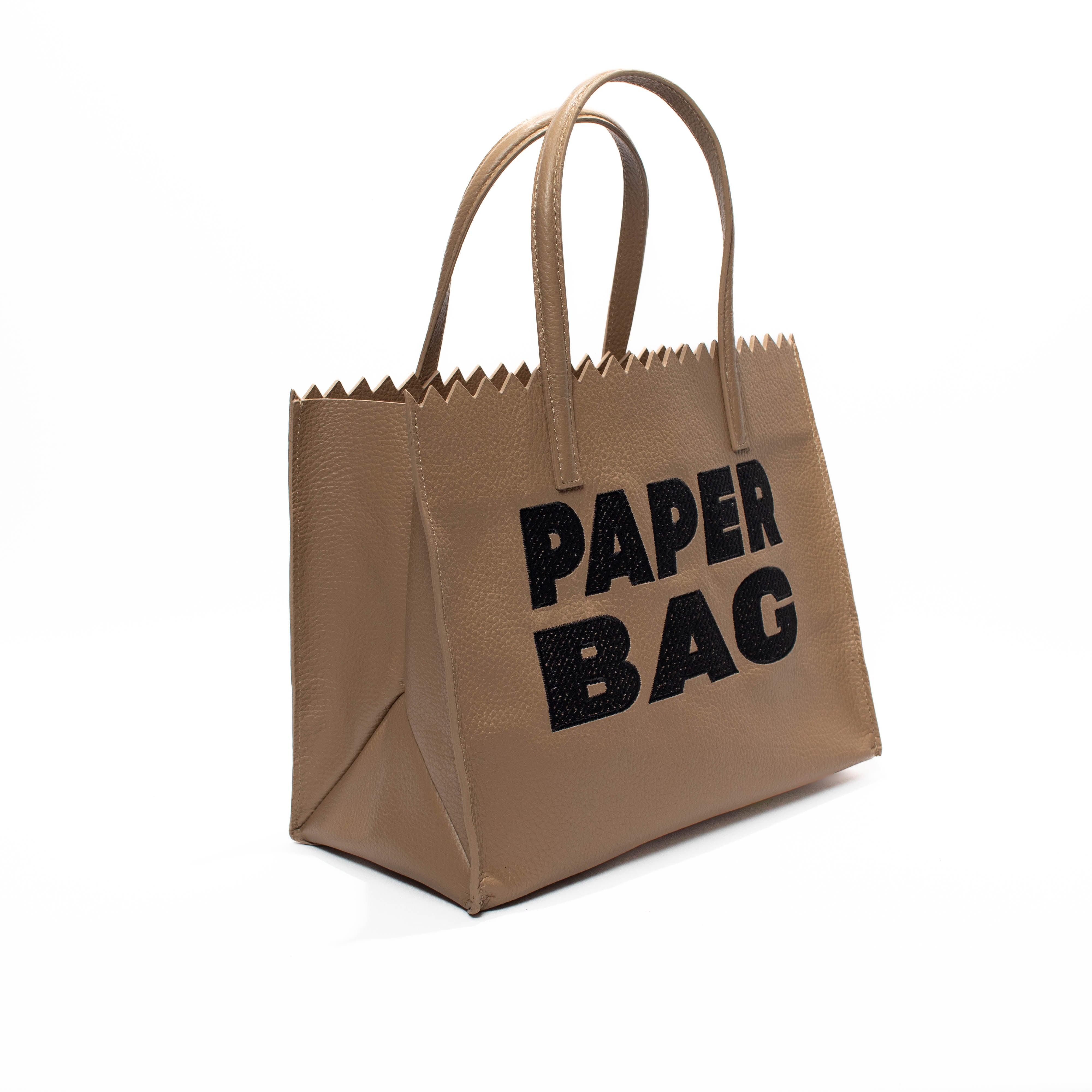 Paper Bag Short cocoa x black