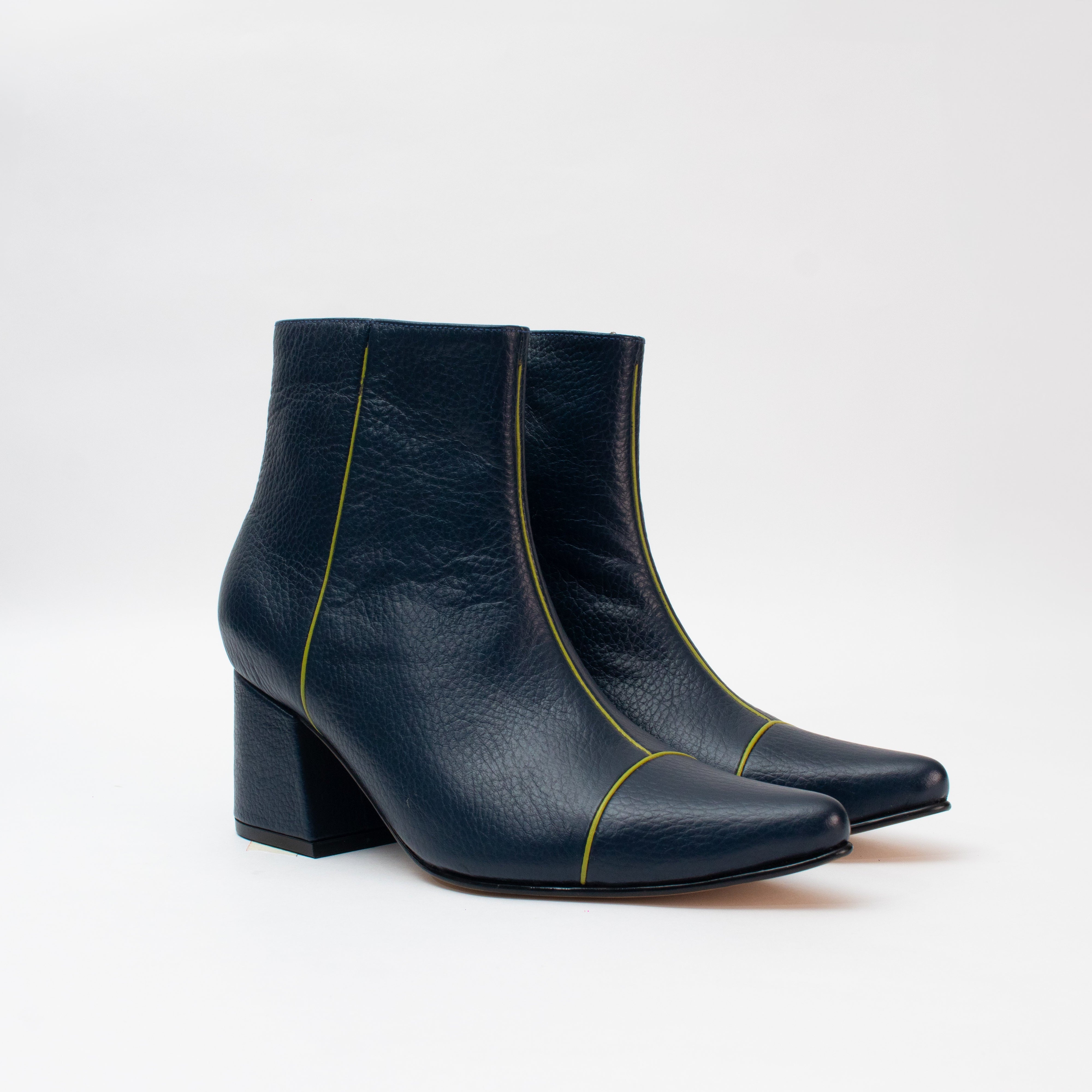 ANKLE boots - Navy blue x pistacho