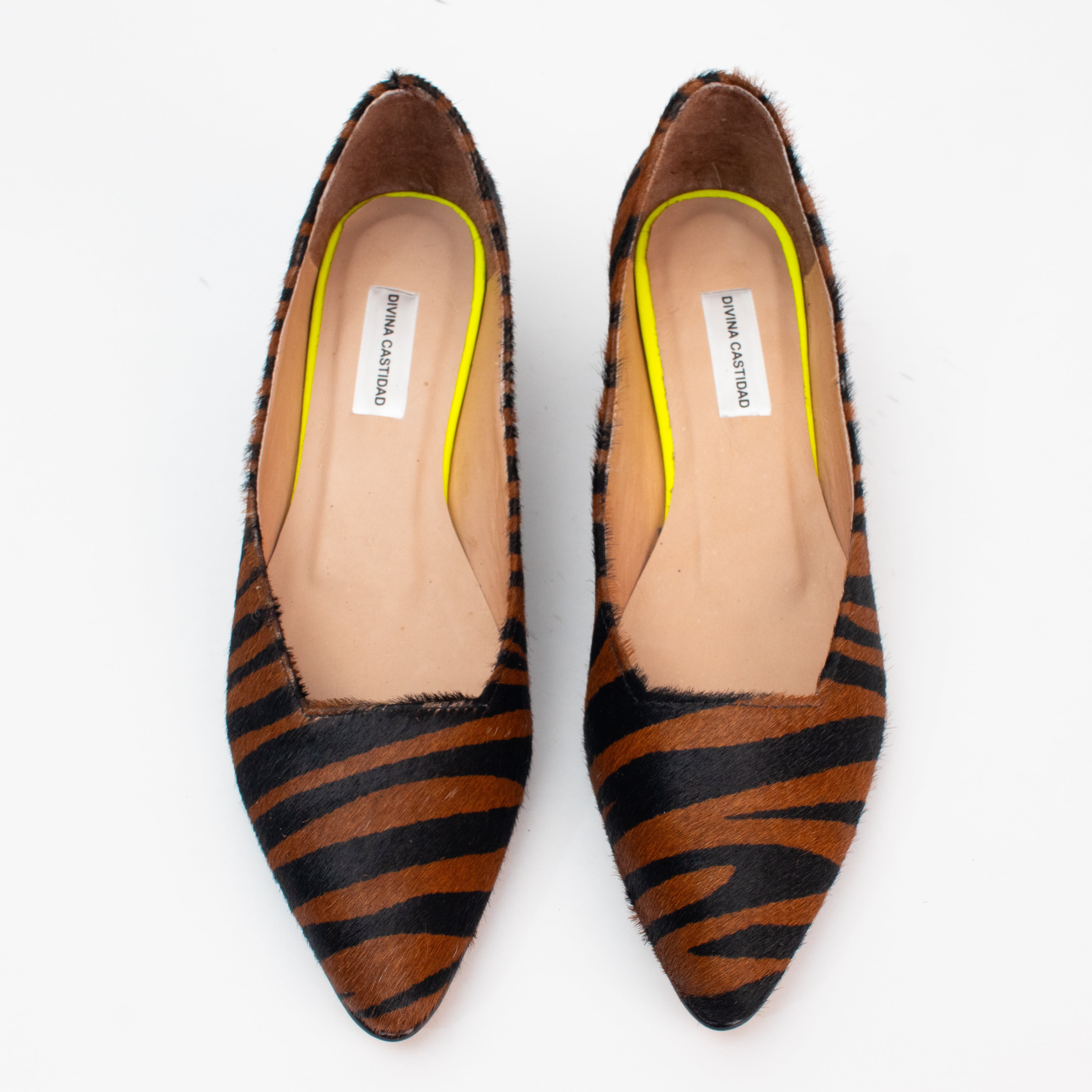 Midi Heels Zebra Pelo