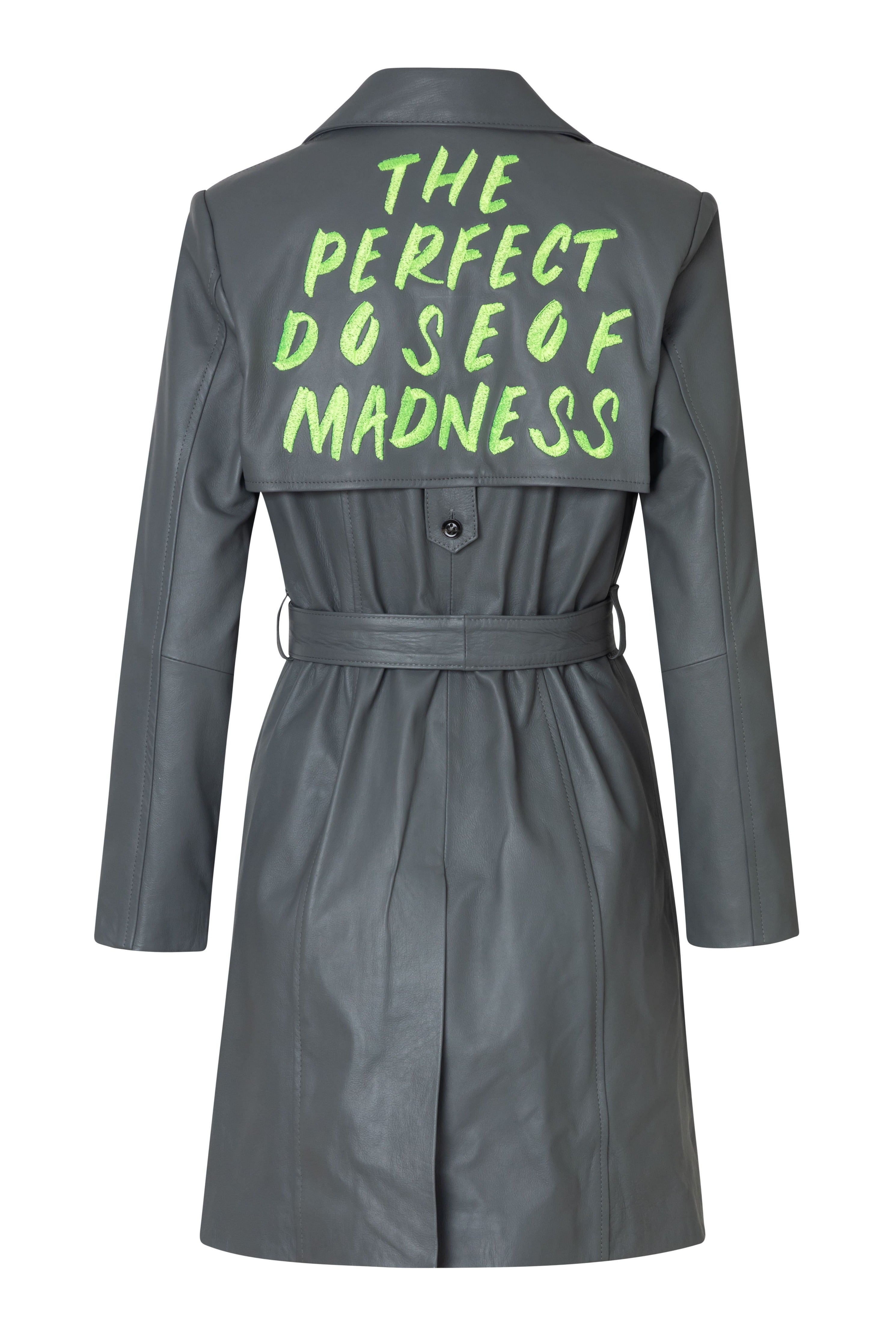 TRENCH coat - GREY - the PERFECT dose OF madness - DIVINA CASTIDAD