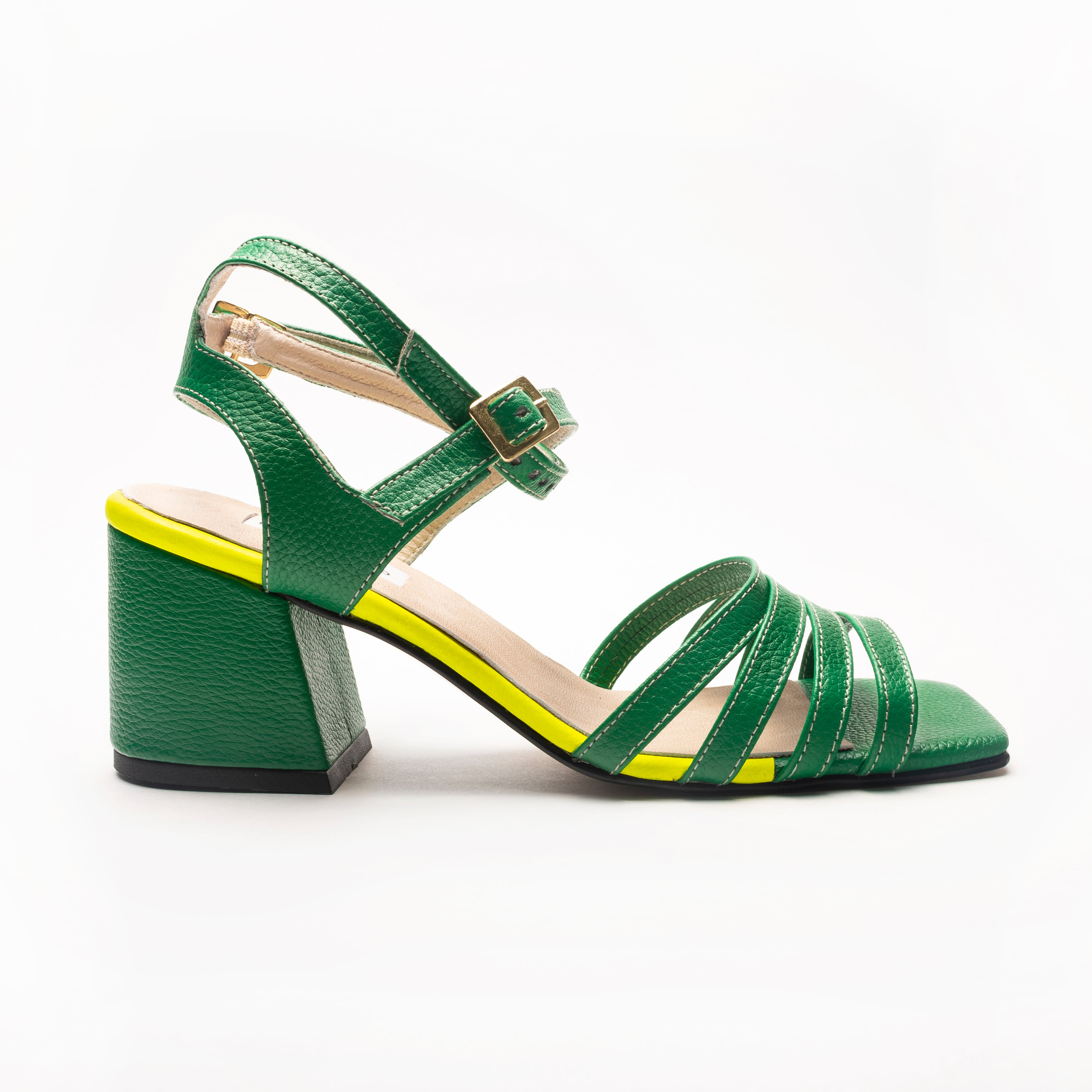 GLAM sandals - VERDE trébol - DIVINA CASTIDAD