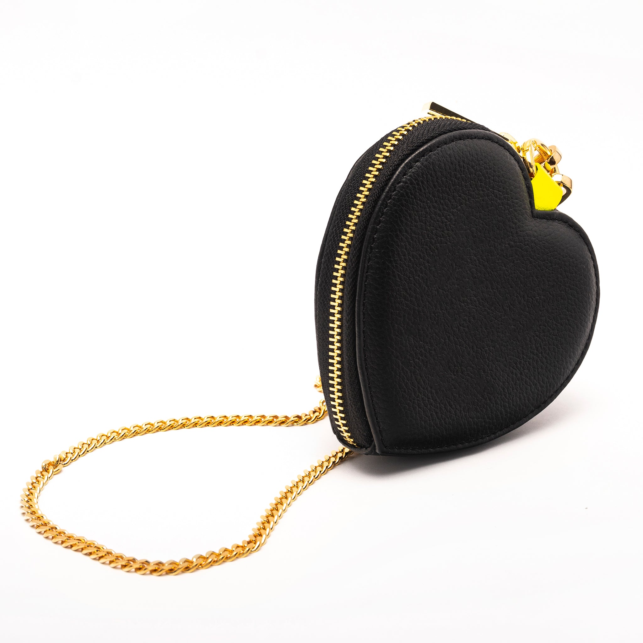 micro HEART - crossbody BAG - black - DIVINA CASTIDAD