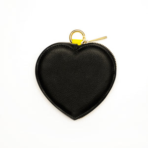 micro HEART - crossbody BAG - black - DIVINA CASTIDAD