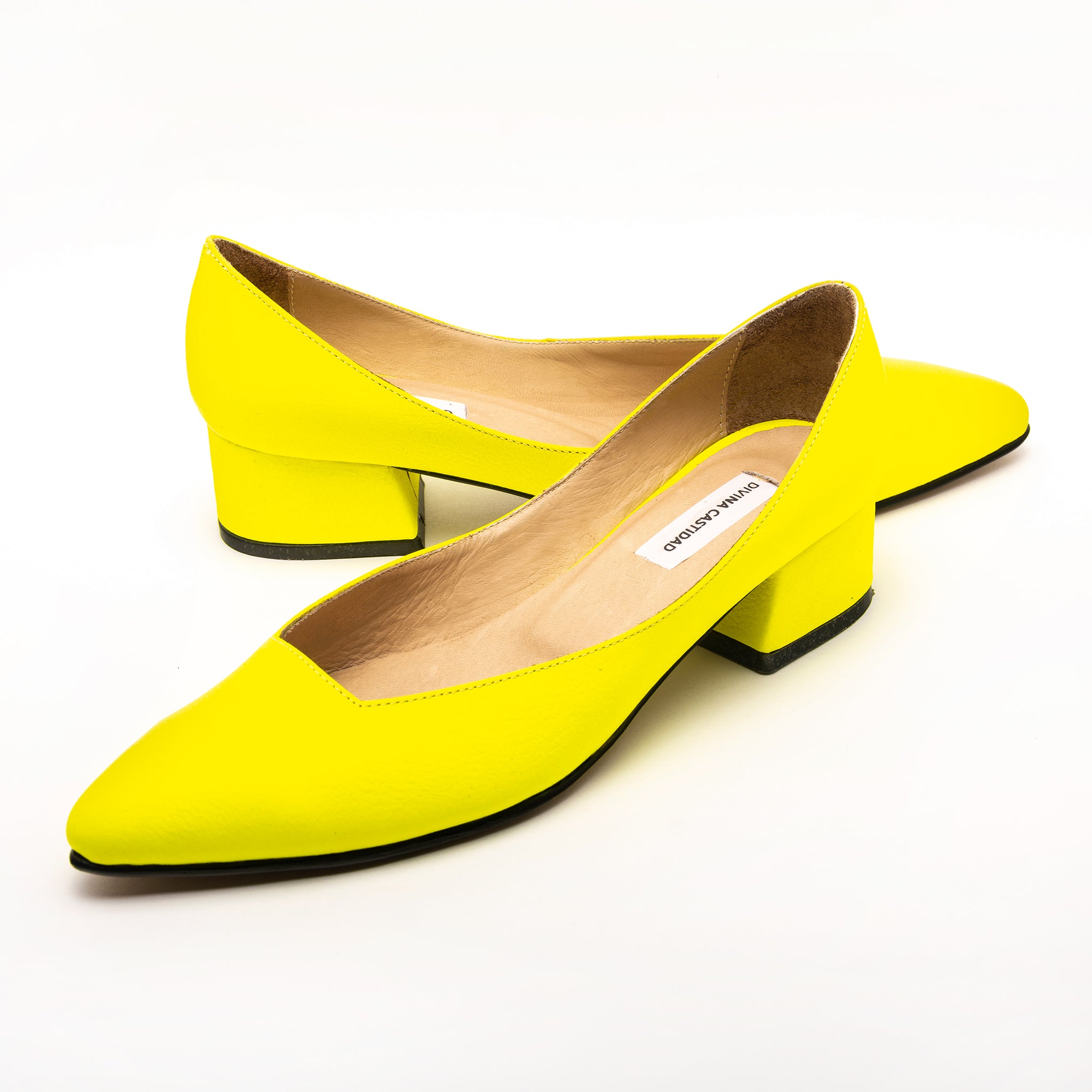 MIDI heels - LIMÓN neón DIVINA CASTIDAD